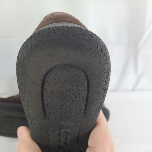 Ecco Women's 39/ 8-8.5 Brown Nubuck Leather Comfort Casual Lace Up Sneaker Shoes - Picture 8 of 14